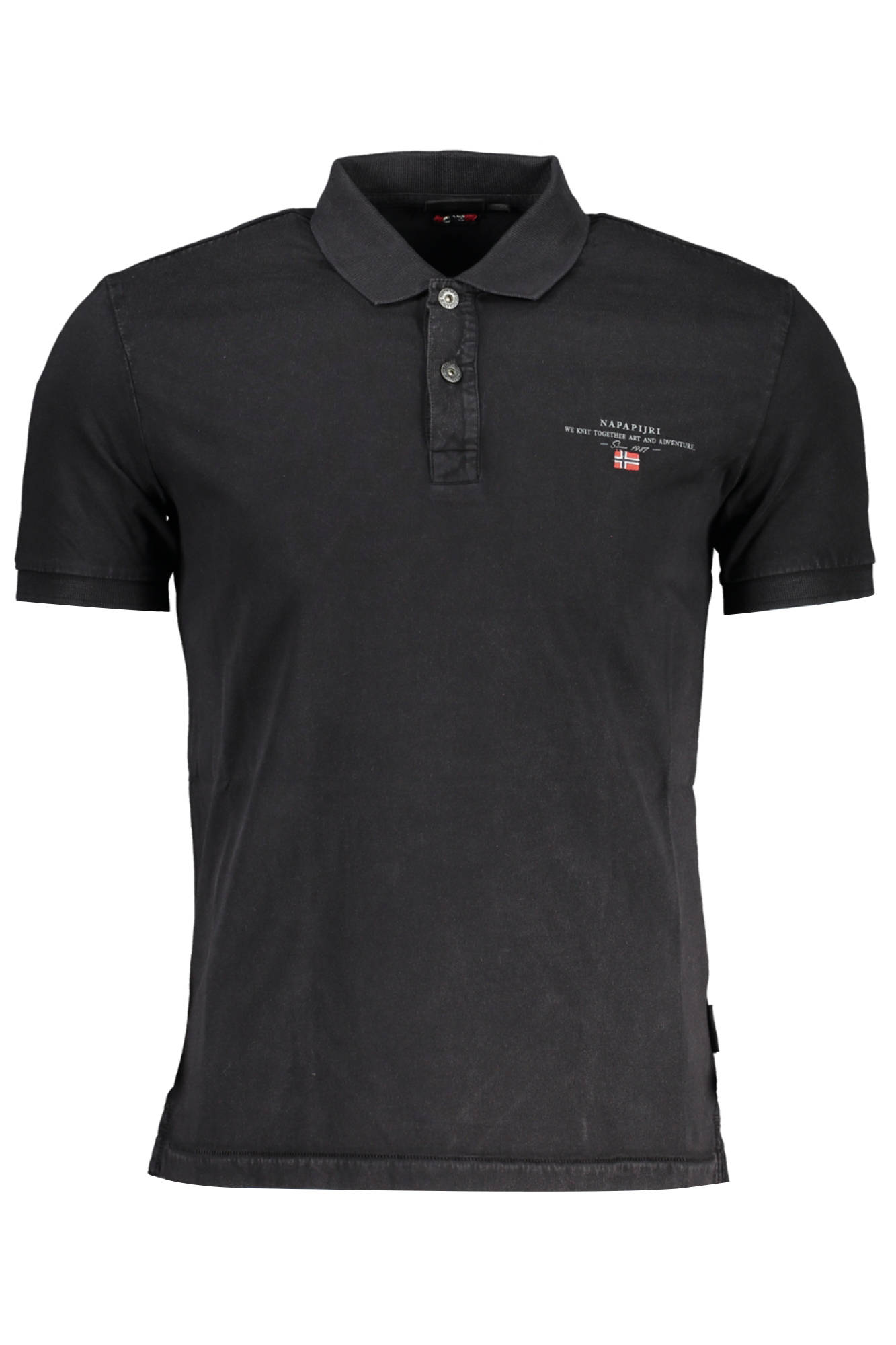 NAPAPIJRI POLO SHORT SLEEVE MAN BLACK
