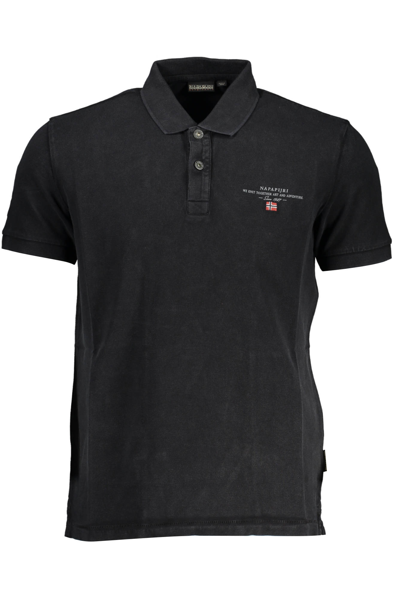 NAPAPIJRI POLO SHORT SLEEVE MAN BLACK