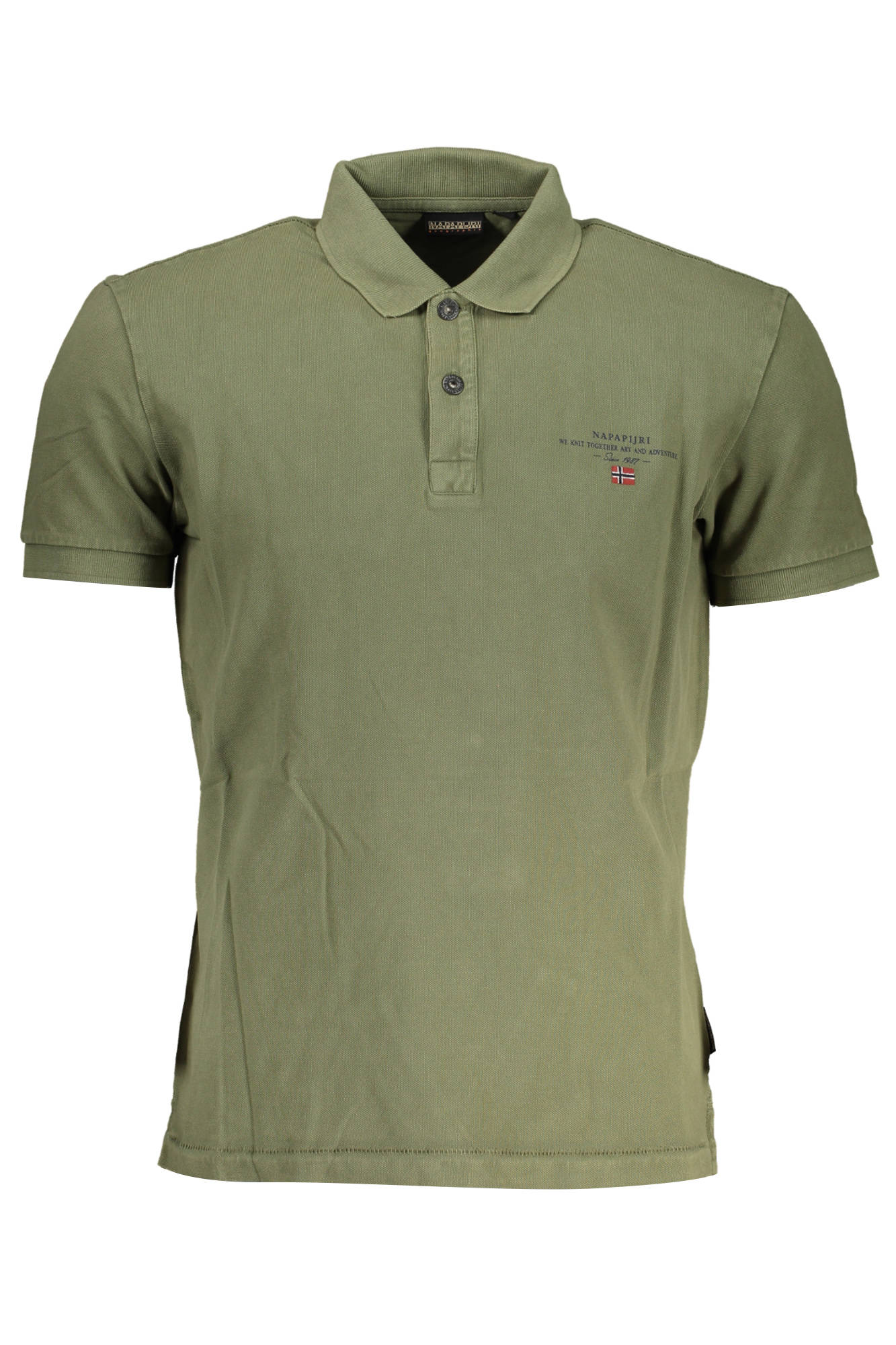 NAPAPIJRI POLO SHORT SLEEVE MAN GREEN
