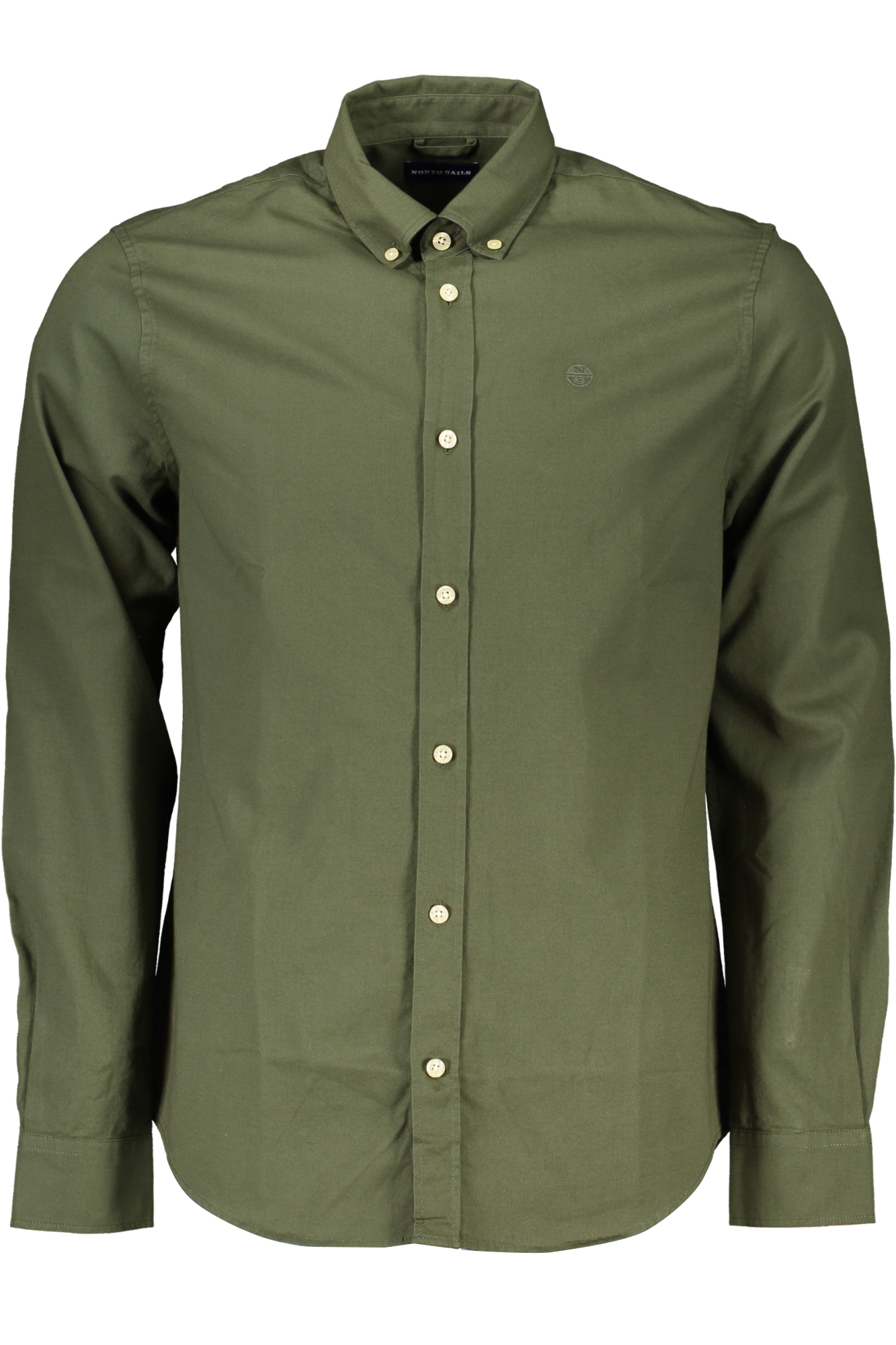 NORTH SAILS GREEN MEN'S LONG SLEEVED SHIRT NORTH SAILS