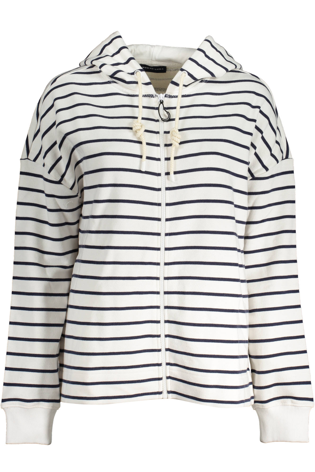 NORTH SAILS WOMEN'S WHITE ZIPPED SWEATSHIRT