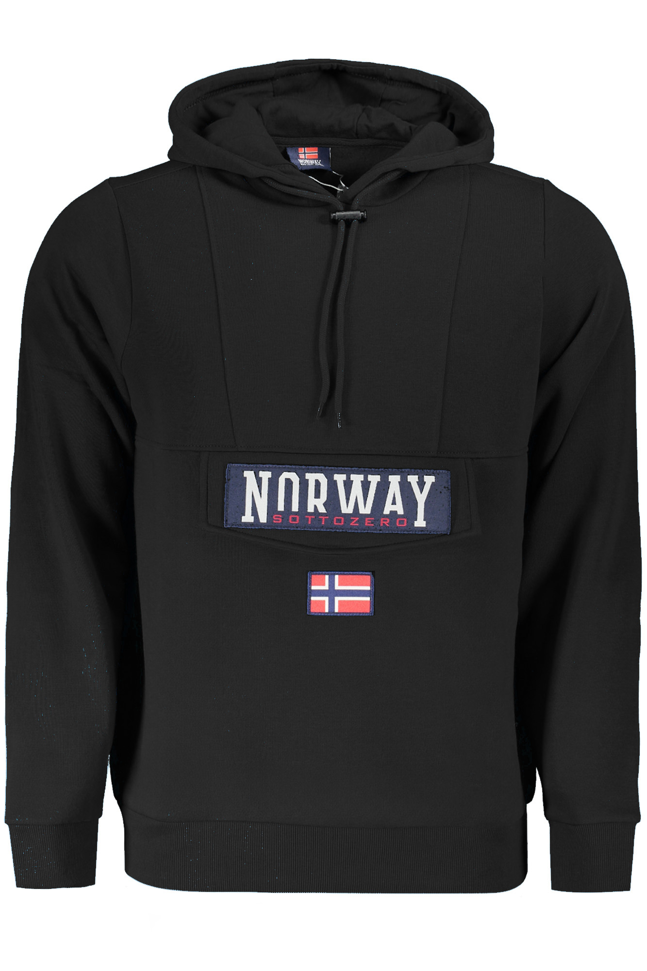 NORWAY 1963 BLACK MEN'S ZIP-UP SWEATSHIRT NORWAY 1963
