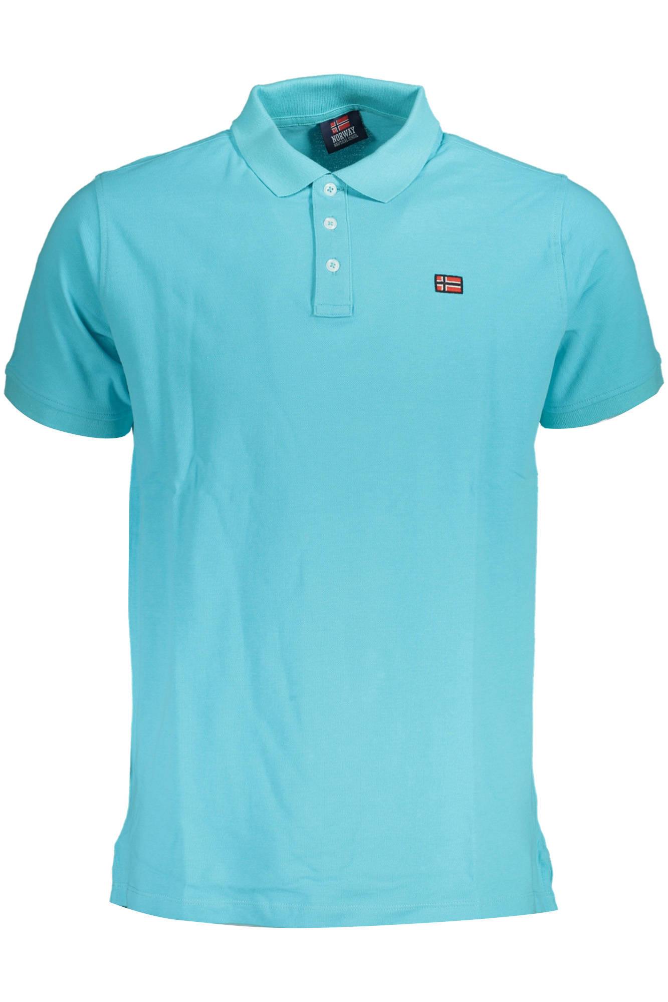 NORWAY 1963 LIGHT BLUE MEN'S SHORT SLEEVED POLO SHIRT
