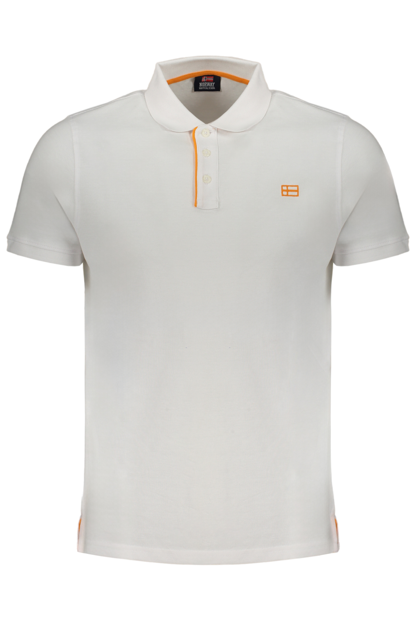NORWAY 1963 MEN'S WHITE SHORT SLEEVE POLO SHIRT