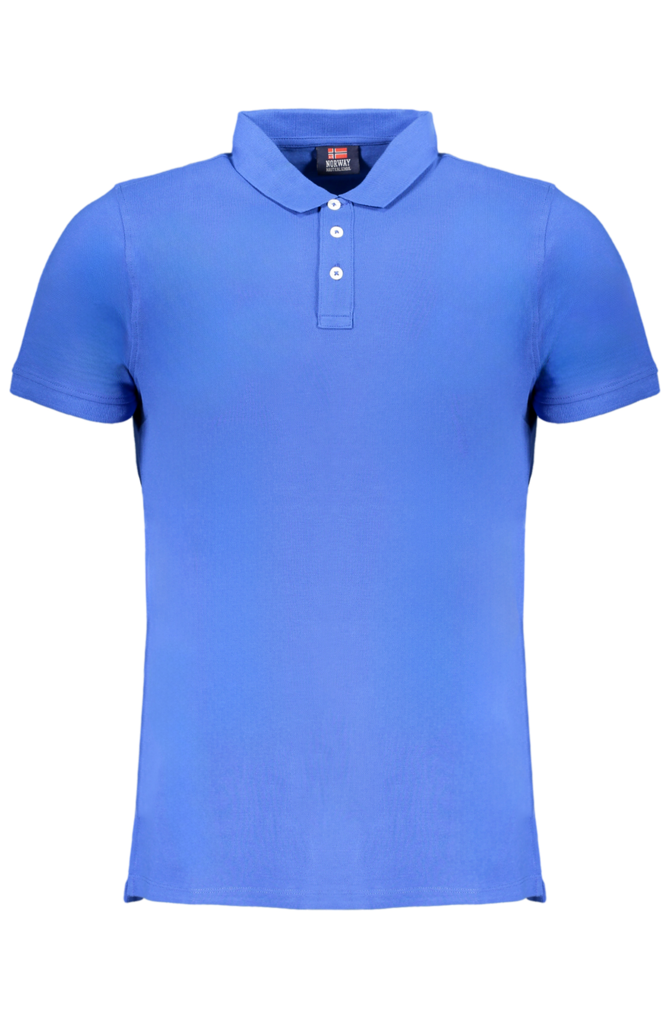 NORWAY 1963 MEN'S BLUE SHORT SLEEVE POLO SHIRT