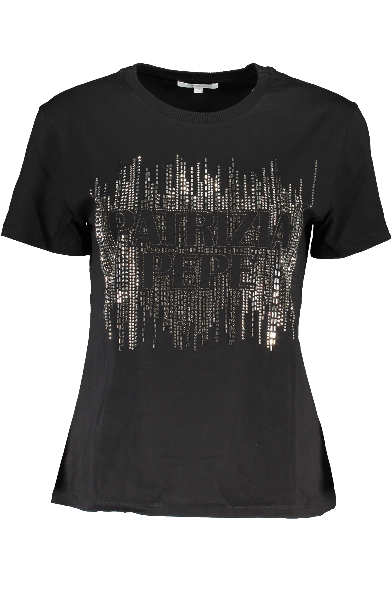 PATRIZIA PEPE WOMEN'S SHORT SLEEVE T-SHIRT BLACK