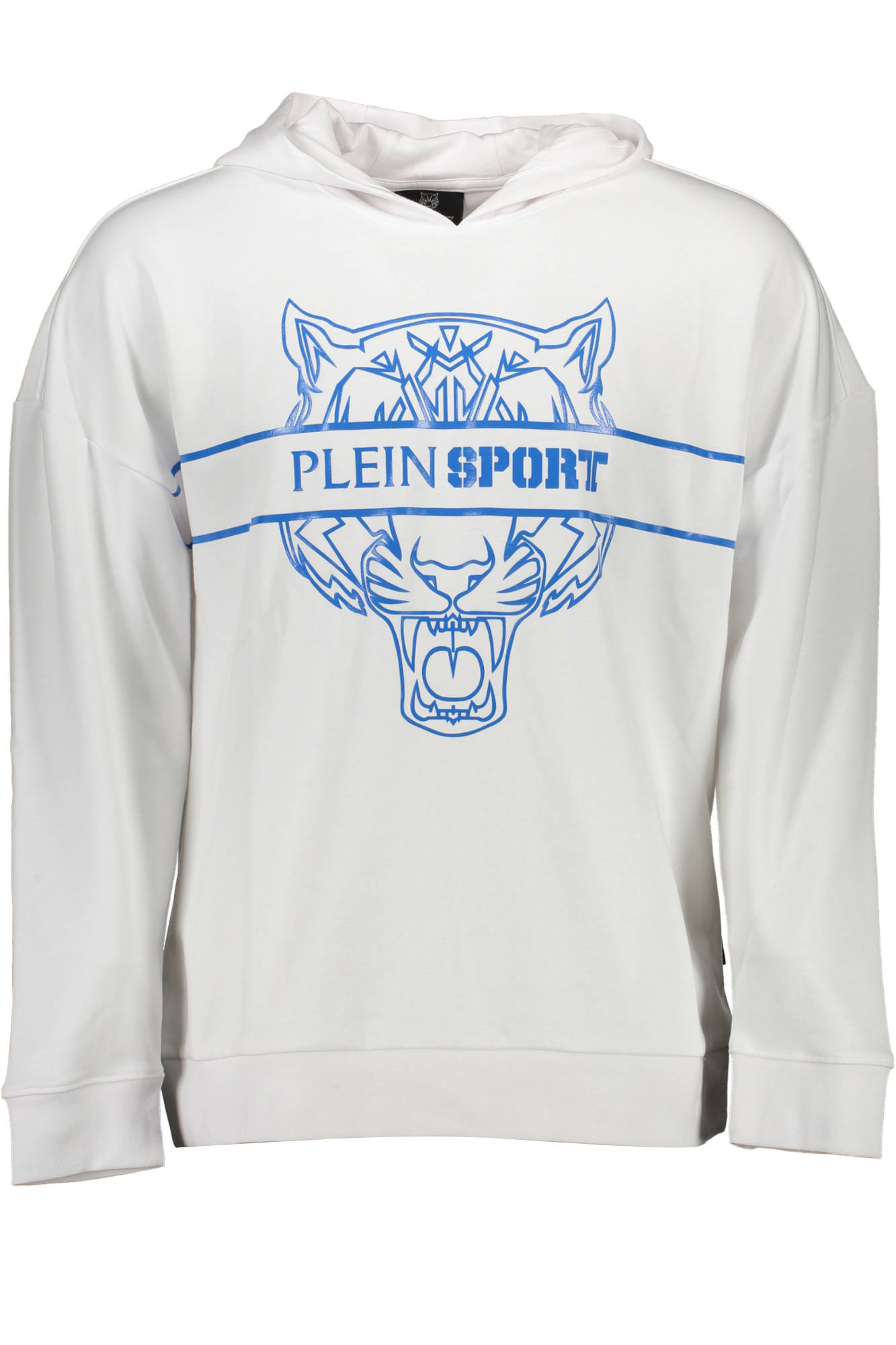 PLEIN SPORT SWEATSHIRT WITHOUT ZIP MAN WHITE