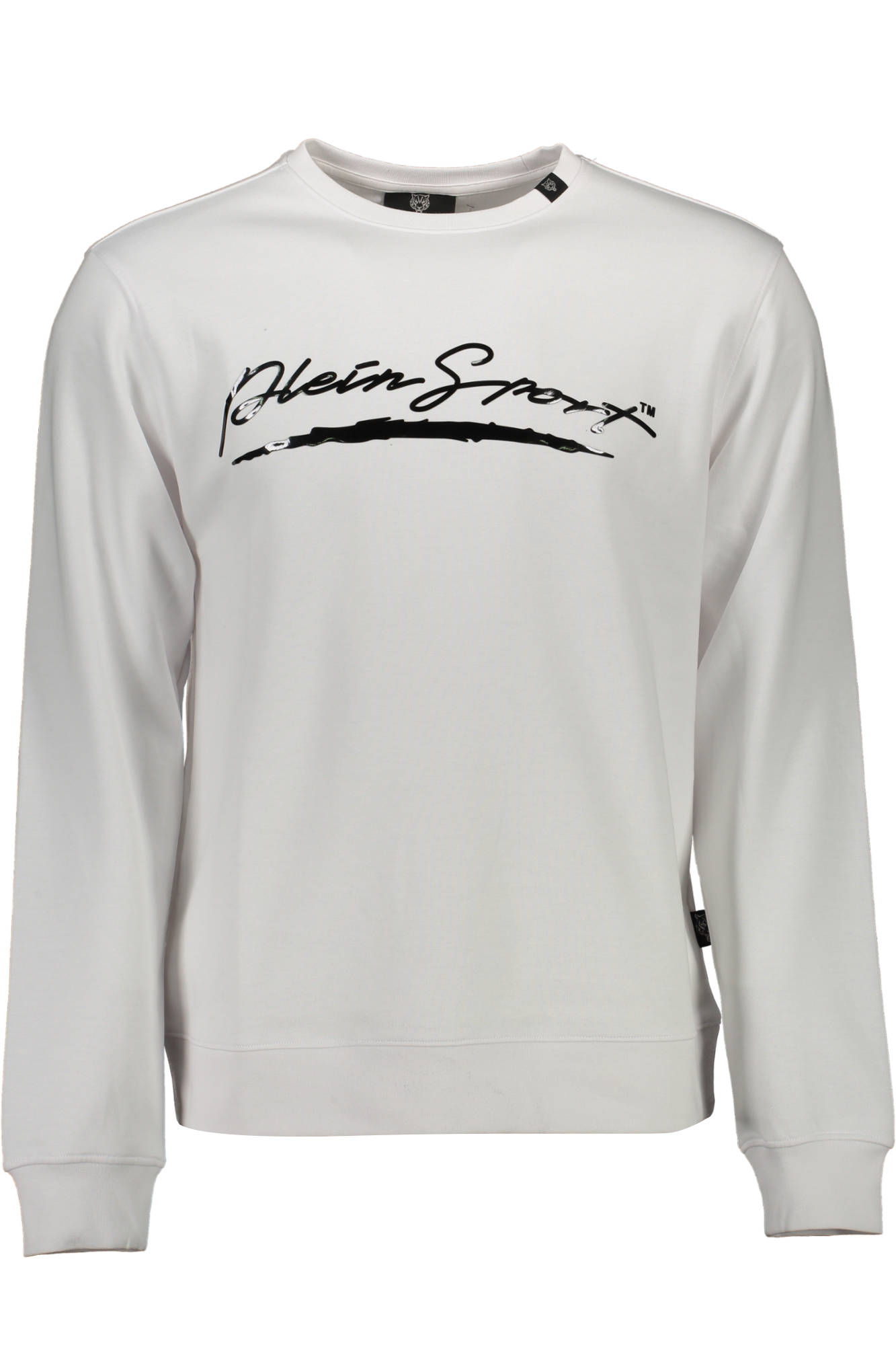 PLEIN SPORT SWEATSHIRT WITHOUT ZIP MAN WHITE