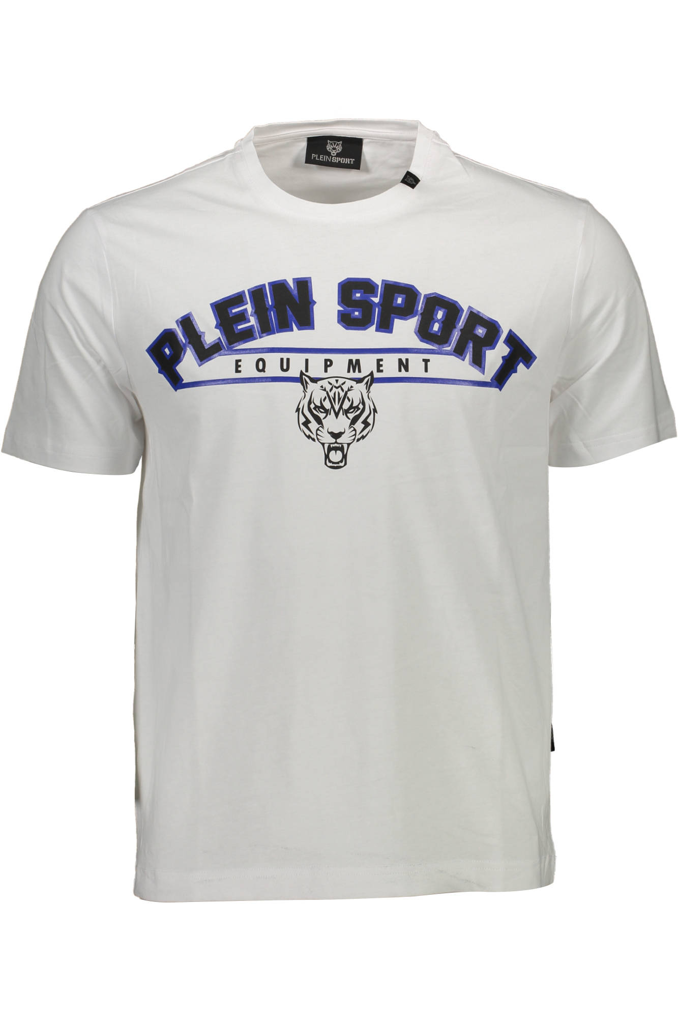 PLEIN SPORT WHITE MEN'S SHORT SLEEVE T-SHIRT