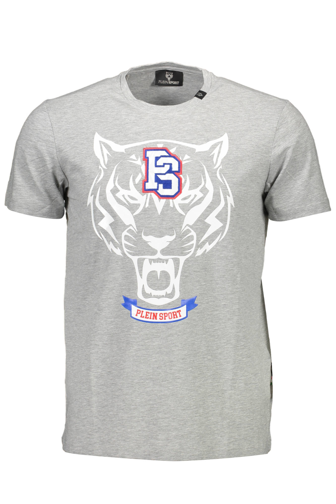 PLEIN SPORT MEN'S SHORT SLEEVE T-SHIRT GRAY