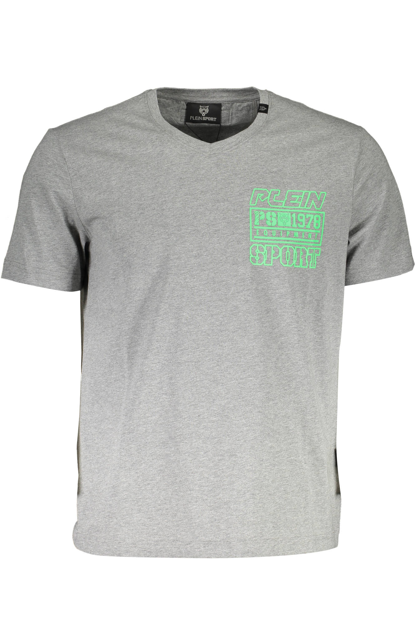 PLEIN SPORT MEN'S SHORT SLEEVE T-SHIRT GRAY