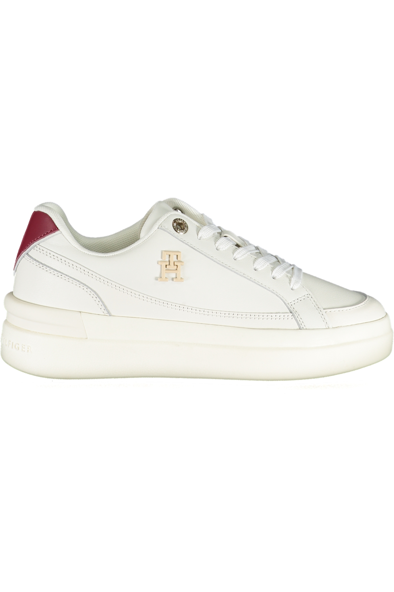 TOMMY HILFIGER WHITE WOMEN'S SPORTS SHOES