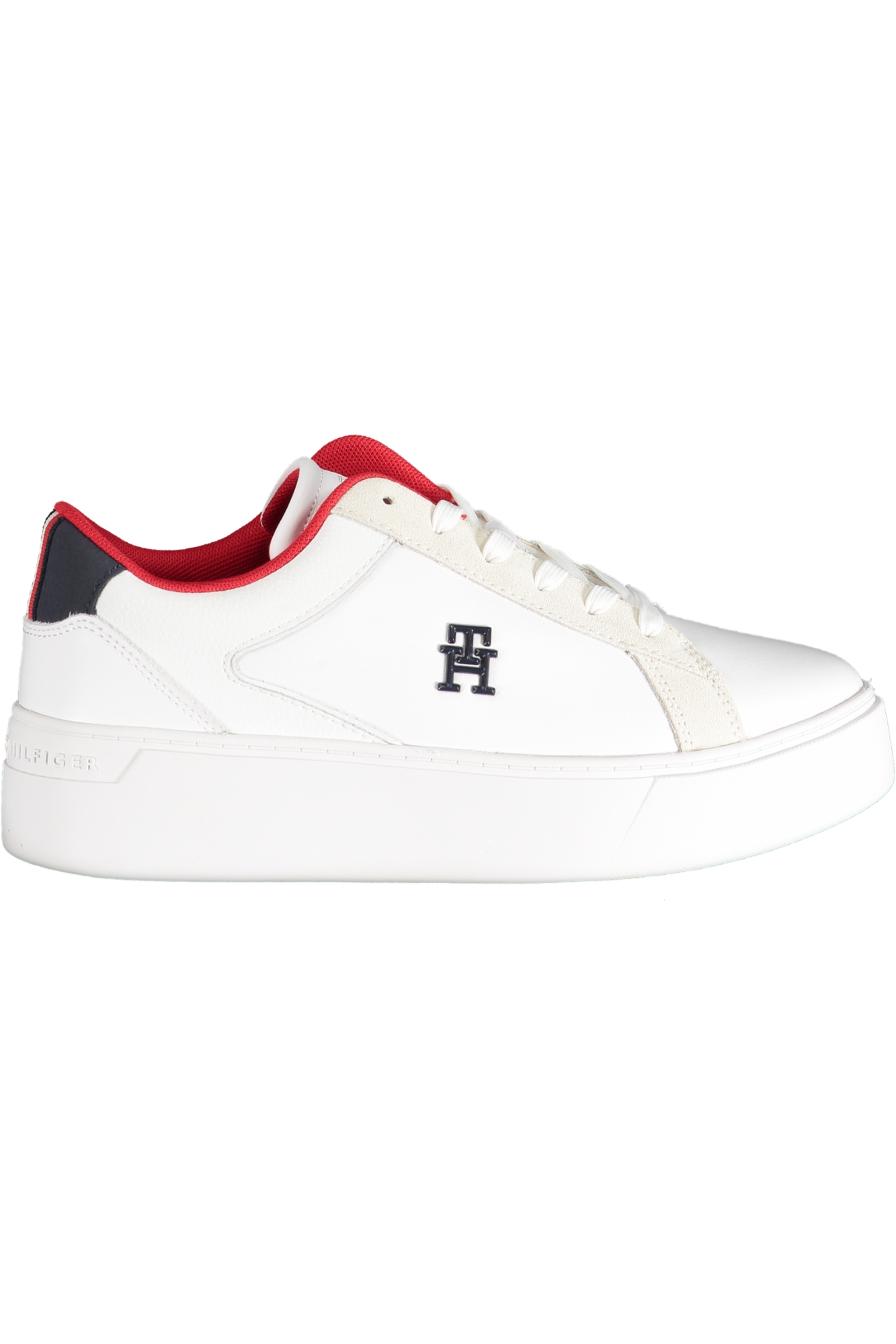 TOMMY HILFIGER WHITE WOMEN'S SPORTS SHOES