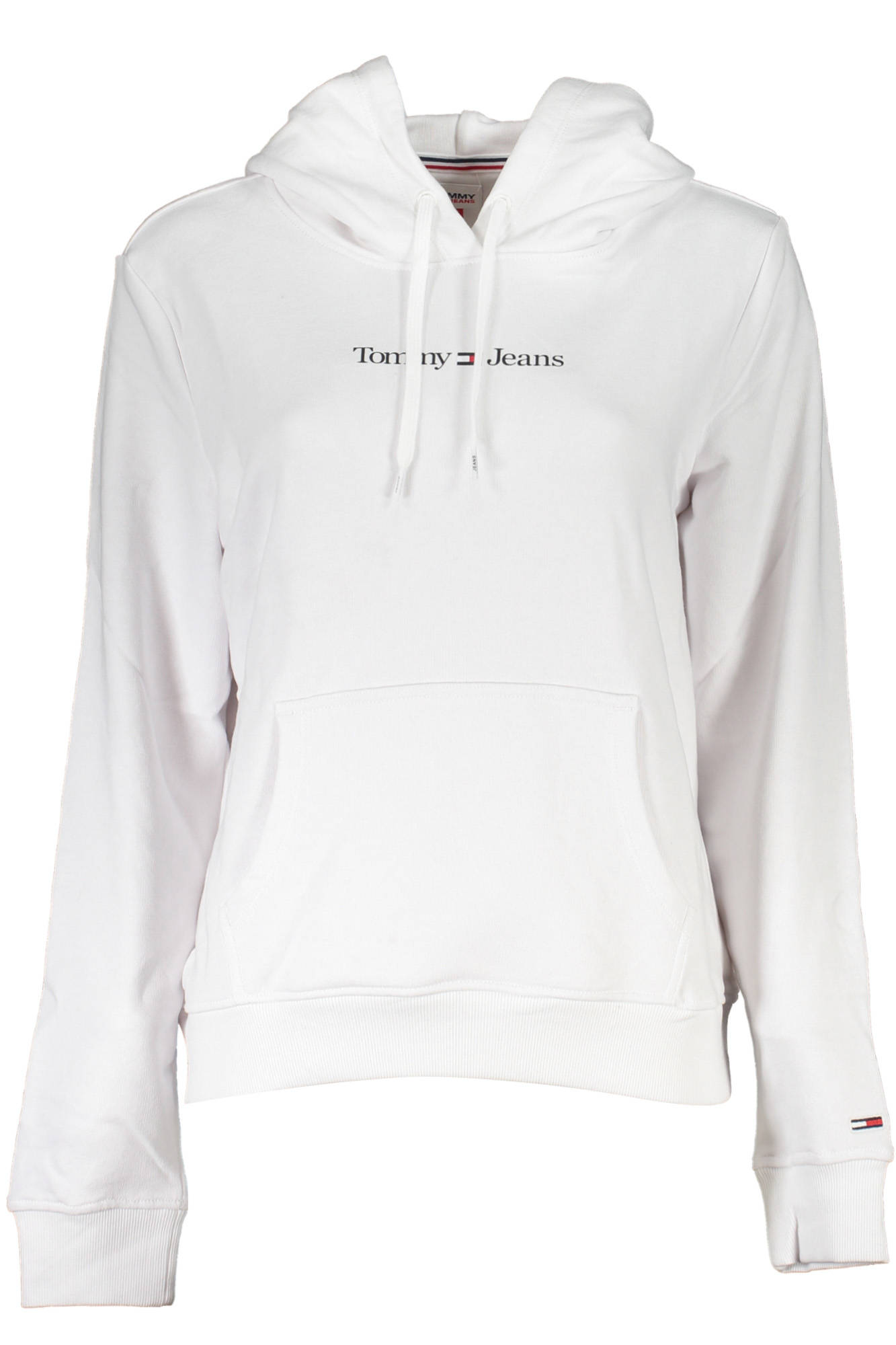 TOMMY HILFIGER WOMEN'S WHITE SWEATSHIRT WITHOUT ZIP