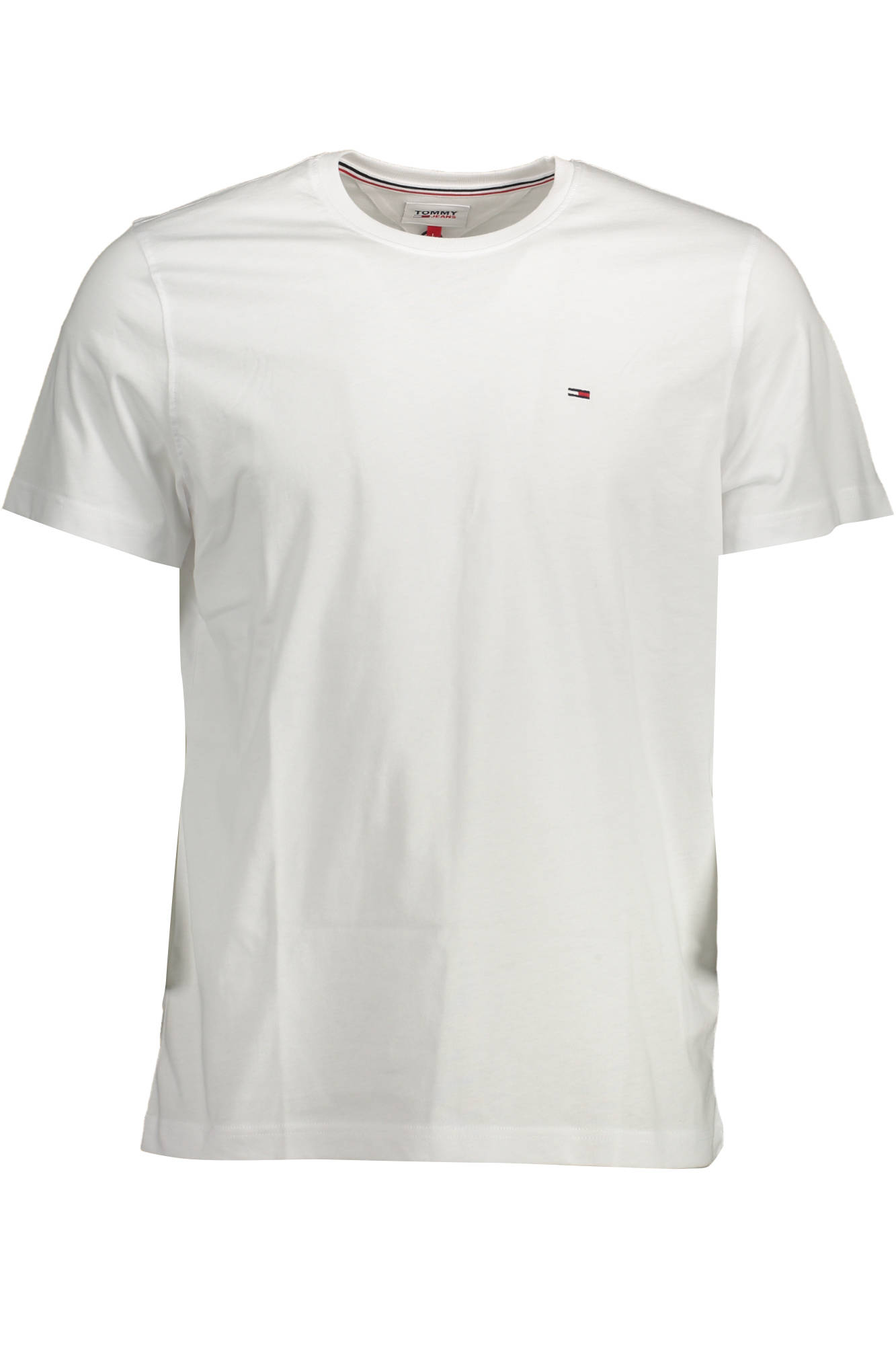 TOMMY HILFIGER MEN'S WHITE SHORT SLEEVE T-SHIRT TOMMY HILFIGER