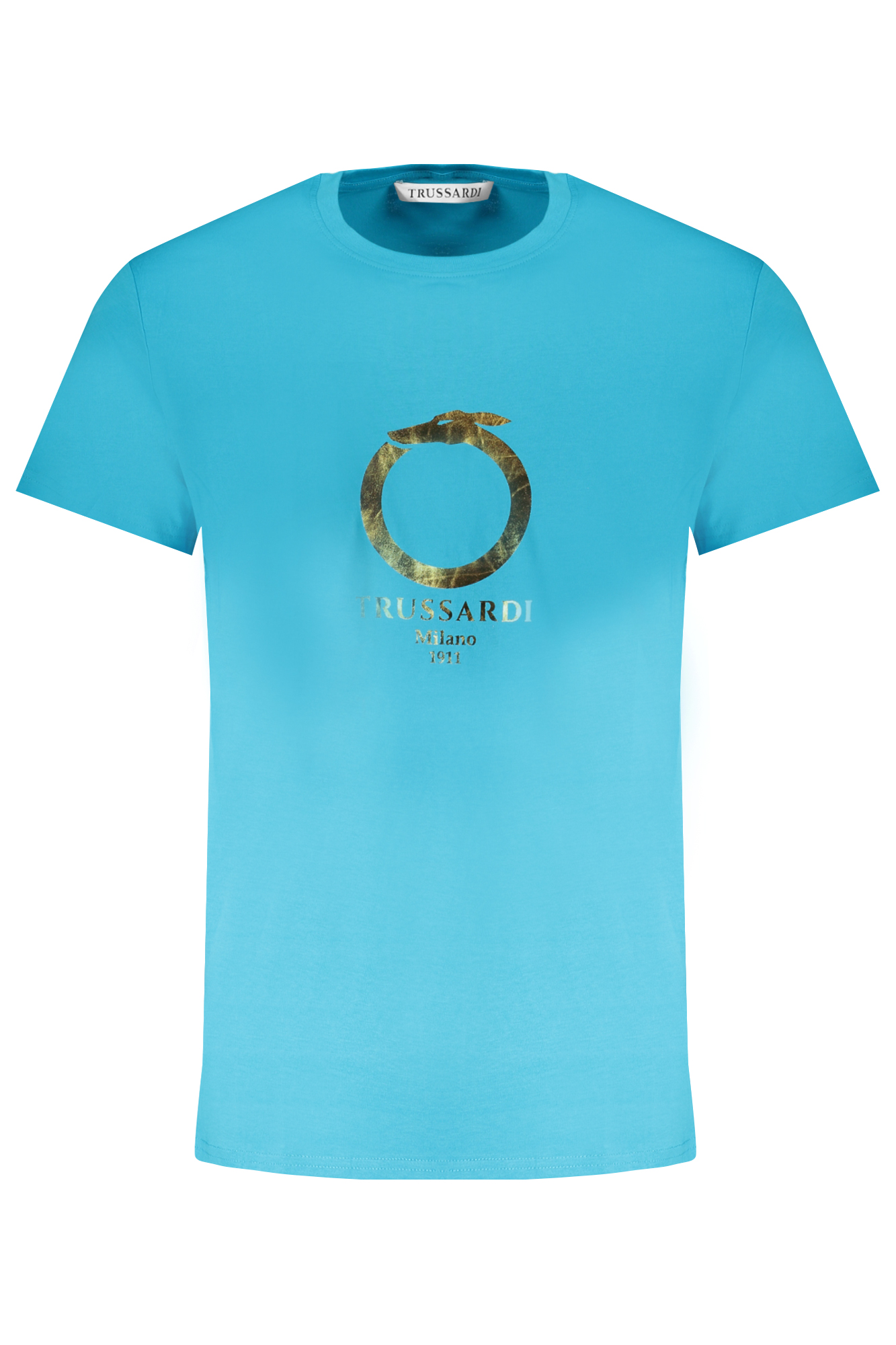 TRUSSARDI MEN'S SHORT SLEEVE T-SHIRT BLUE