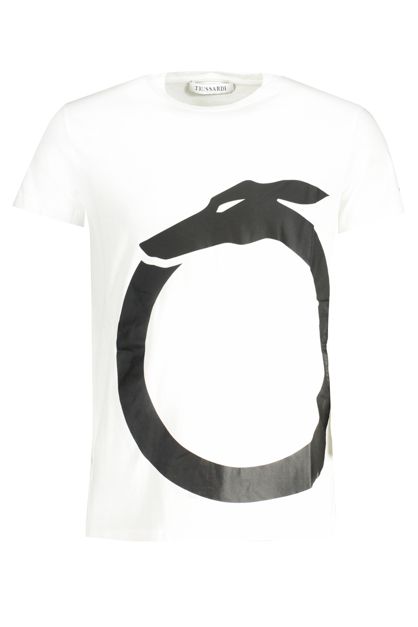 TRUSSARDI SHORT SLEEVED T-SHIRT MEN'S WHITE