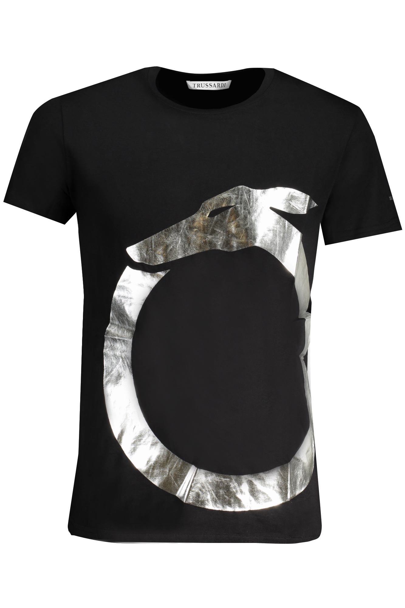 TRUSSARDI MEN'S SHORT SLEEVE T-SHIRT BLACK
