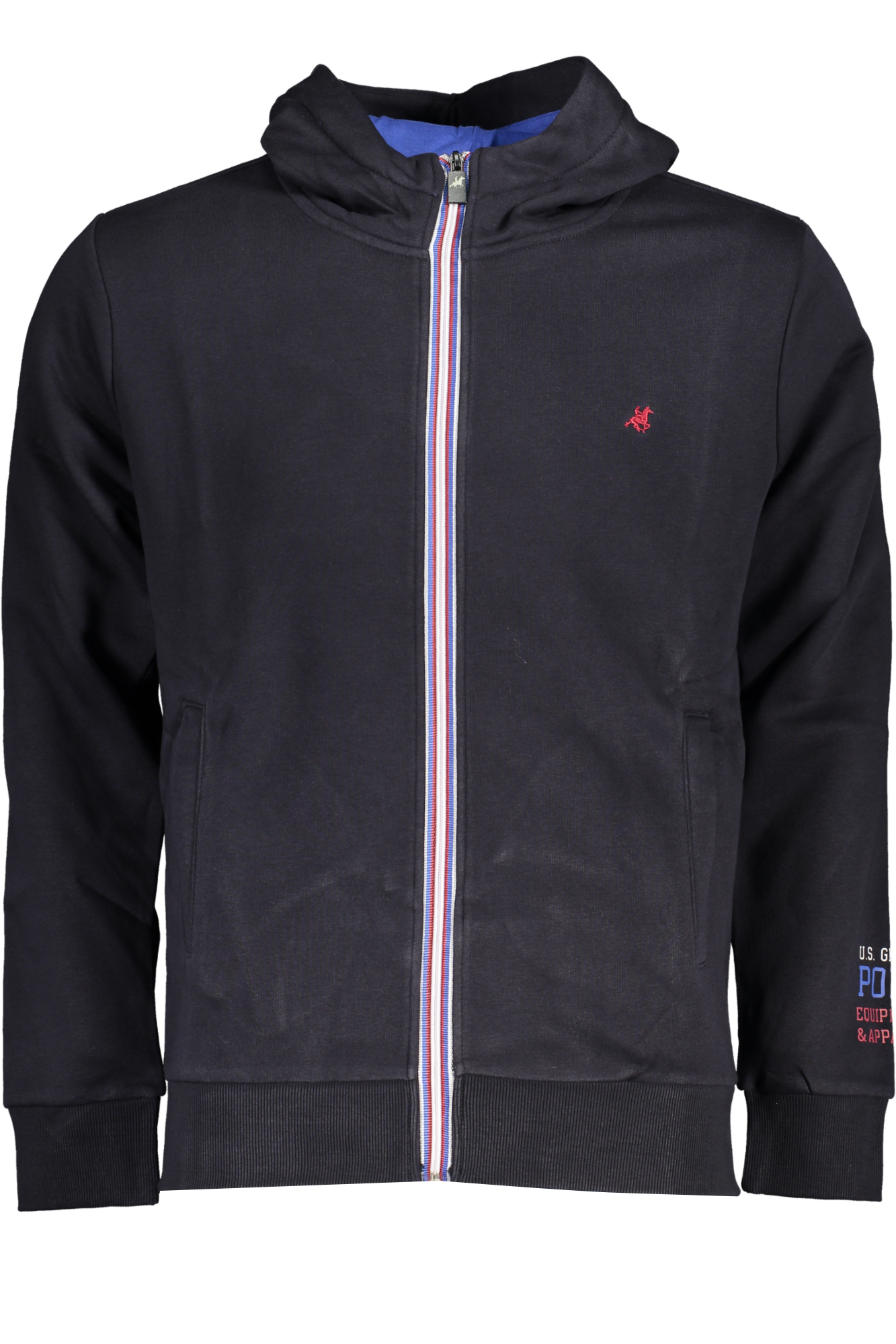 US GRAND MEN'S BLUE ZIP-UP SWEATSHIRT U.S. GRAND
