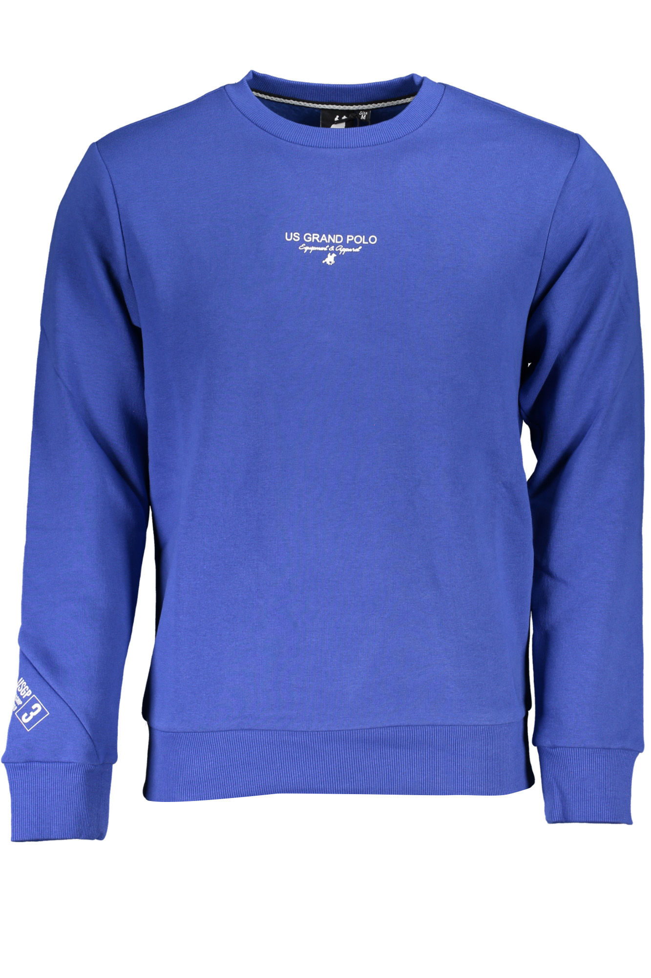 US GRAND POLO MEN'S BLUE ZIPLESS SWEATSHIRT