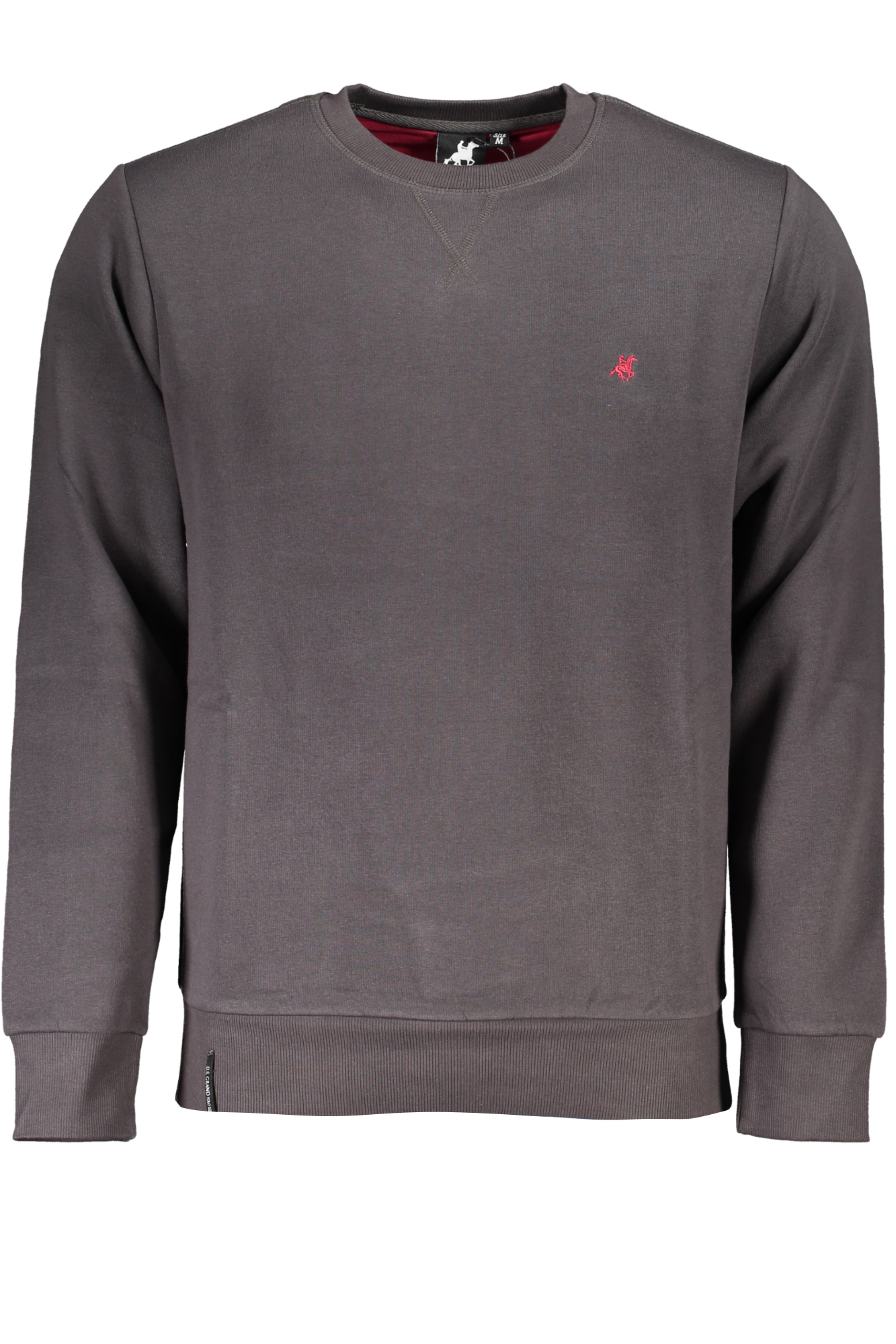 US GRAND POLO MEN'S GRAY ZIPLESS SWEATSHIRT