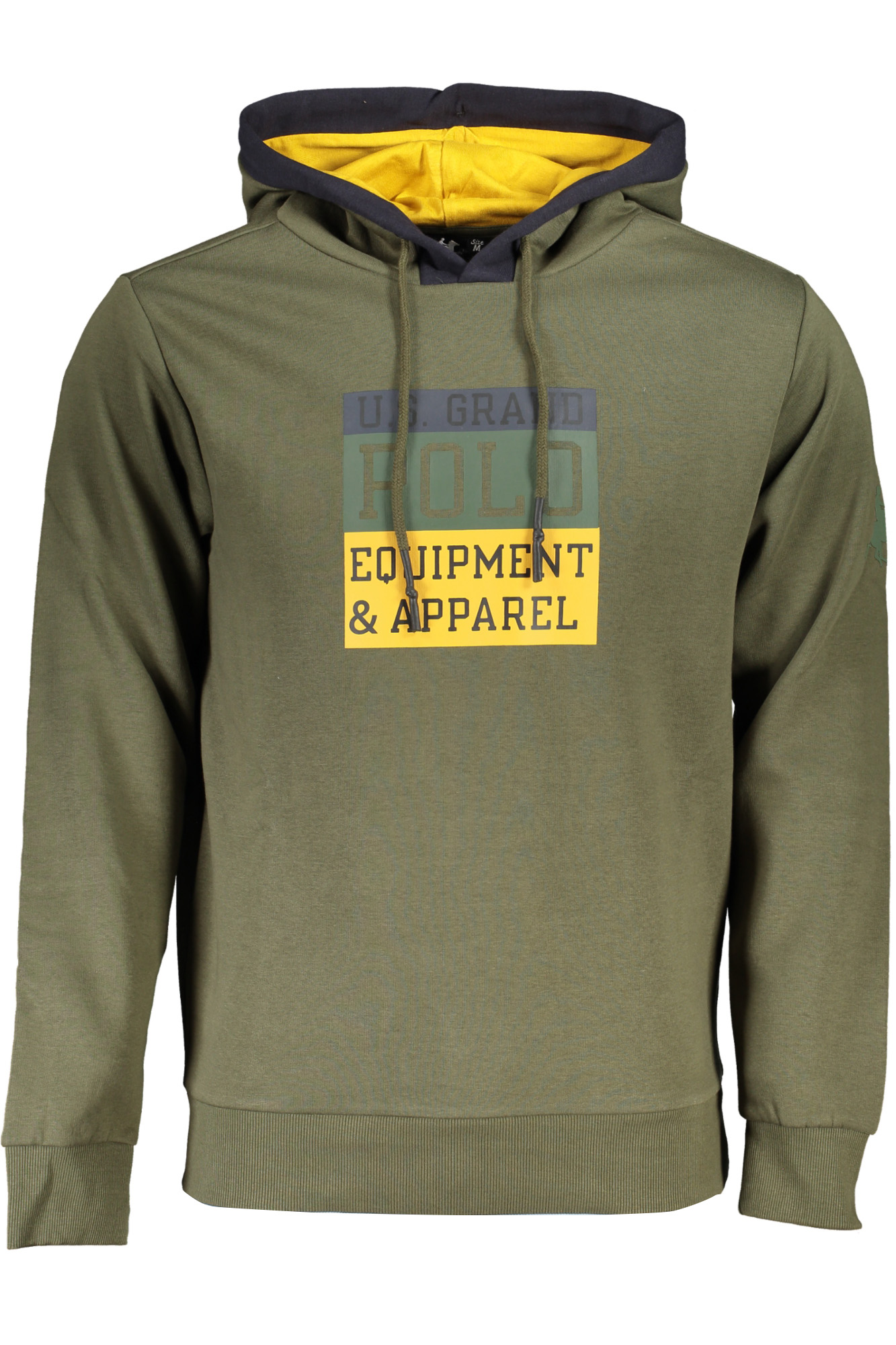 US GRAND POLO GREEN MEN'S ZIPLESS SWEATSHIRT