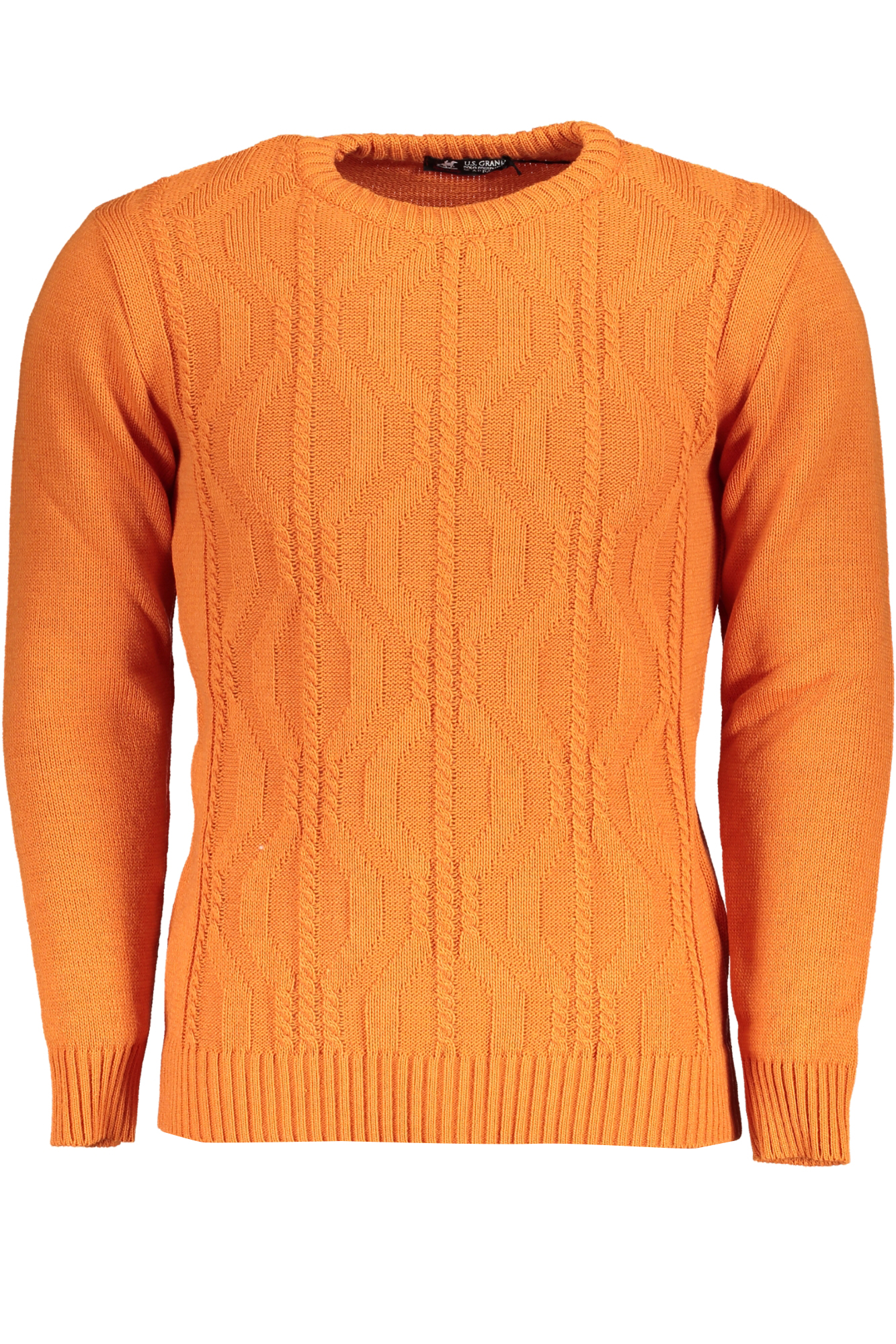 US GRAND POLO MEN'S ORANGE SWEATER