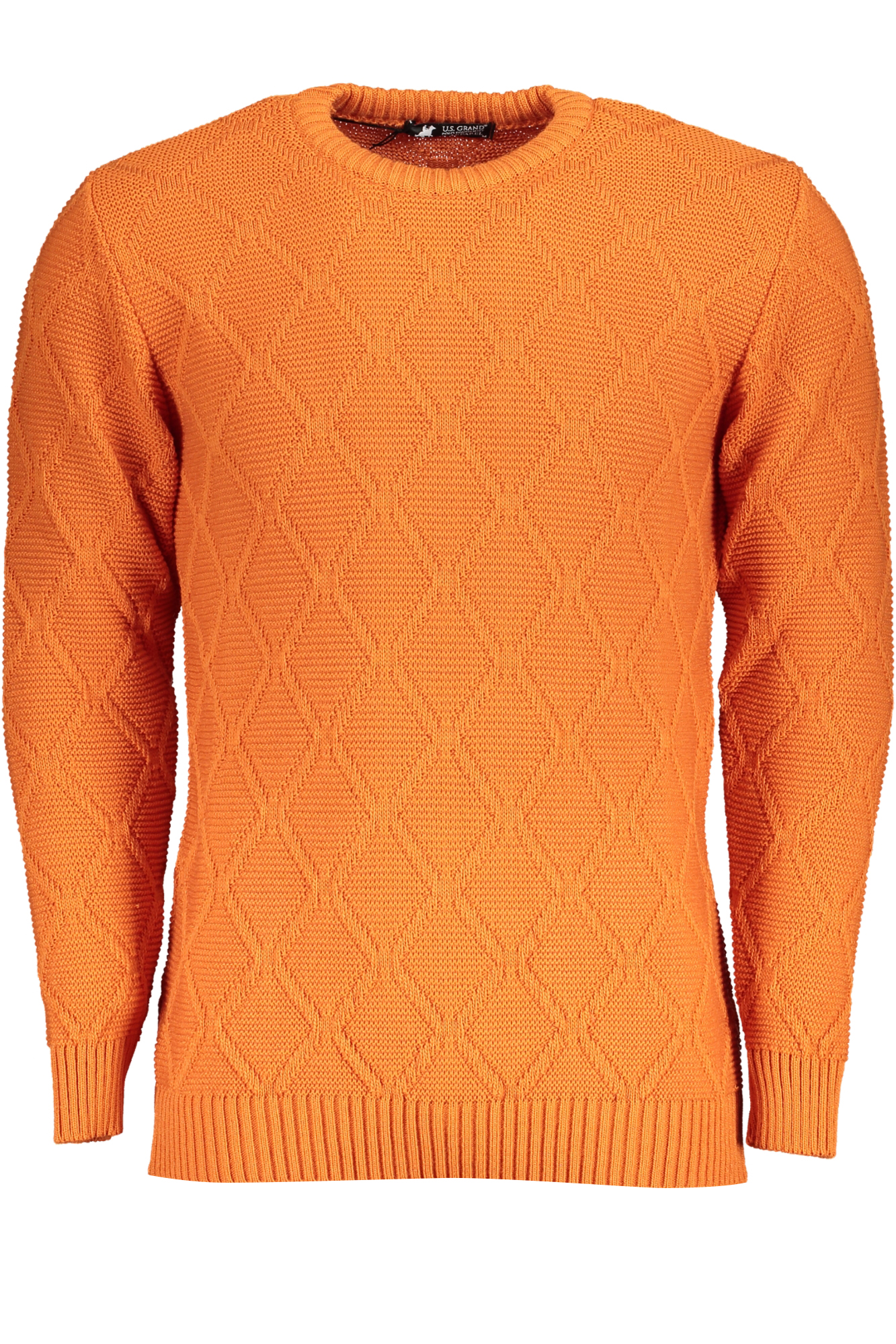 US GRAND POLO MEN'S ORANGE SWEATER