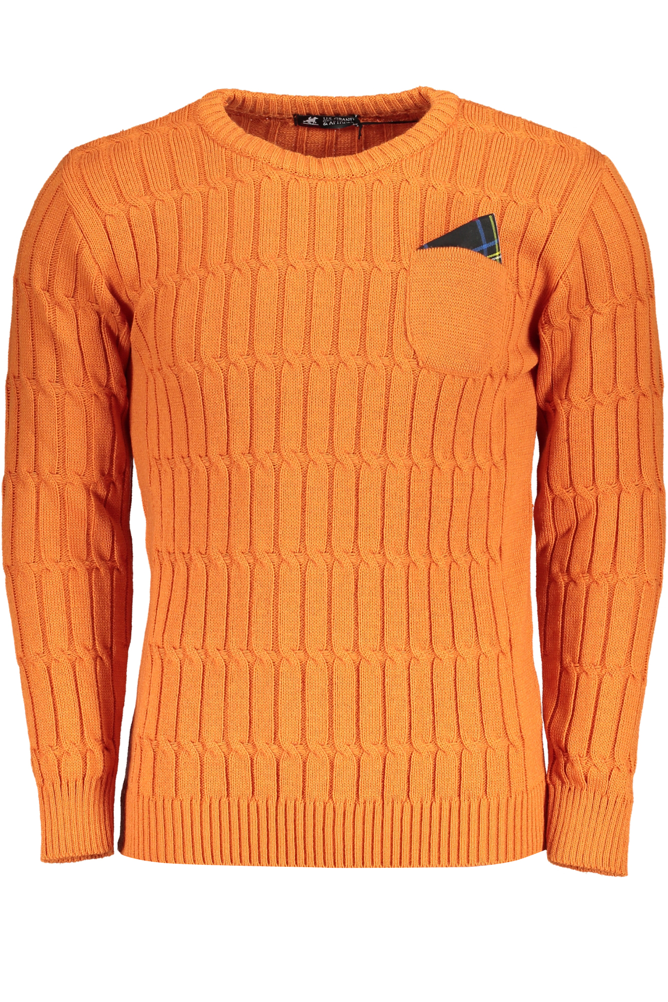 US GRAND POLO MEN'S ORANGE SWEATER