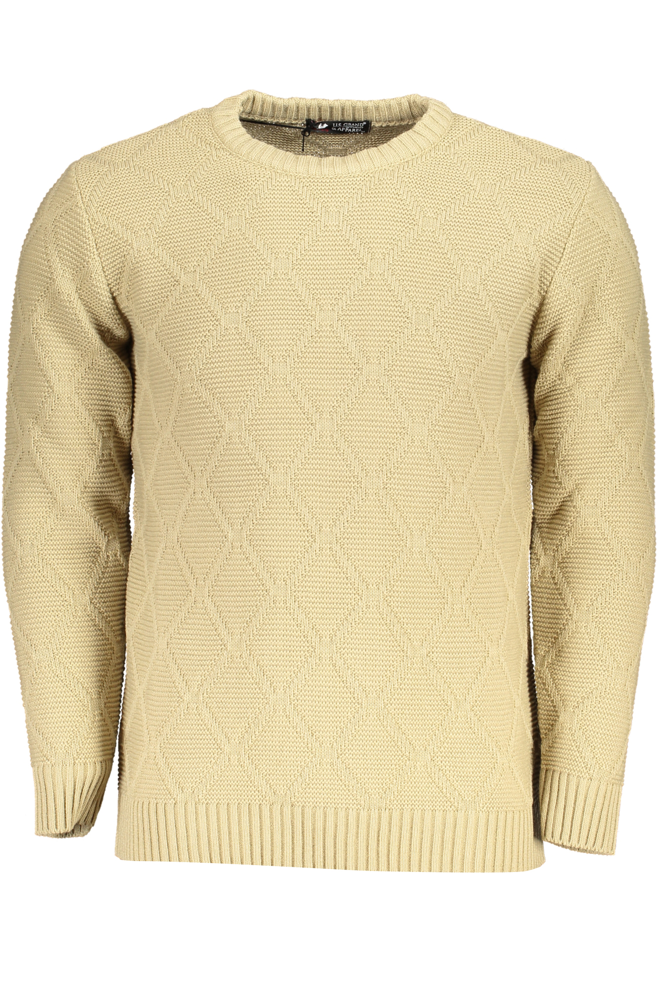 US GRAND POLO MEN'S BEIGE SWEATER