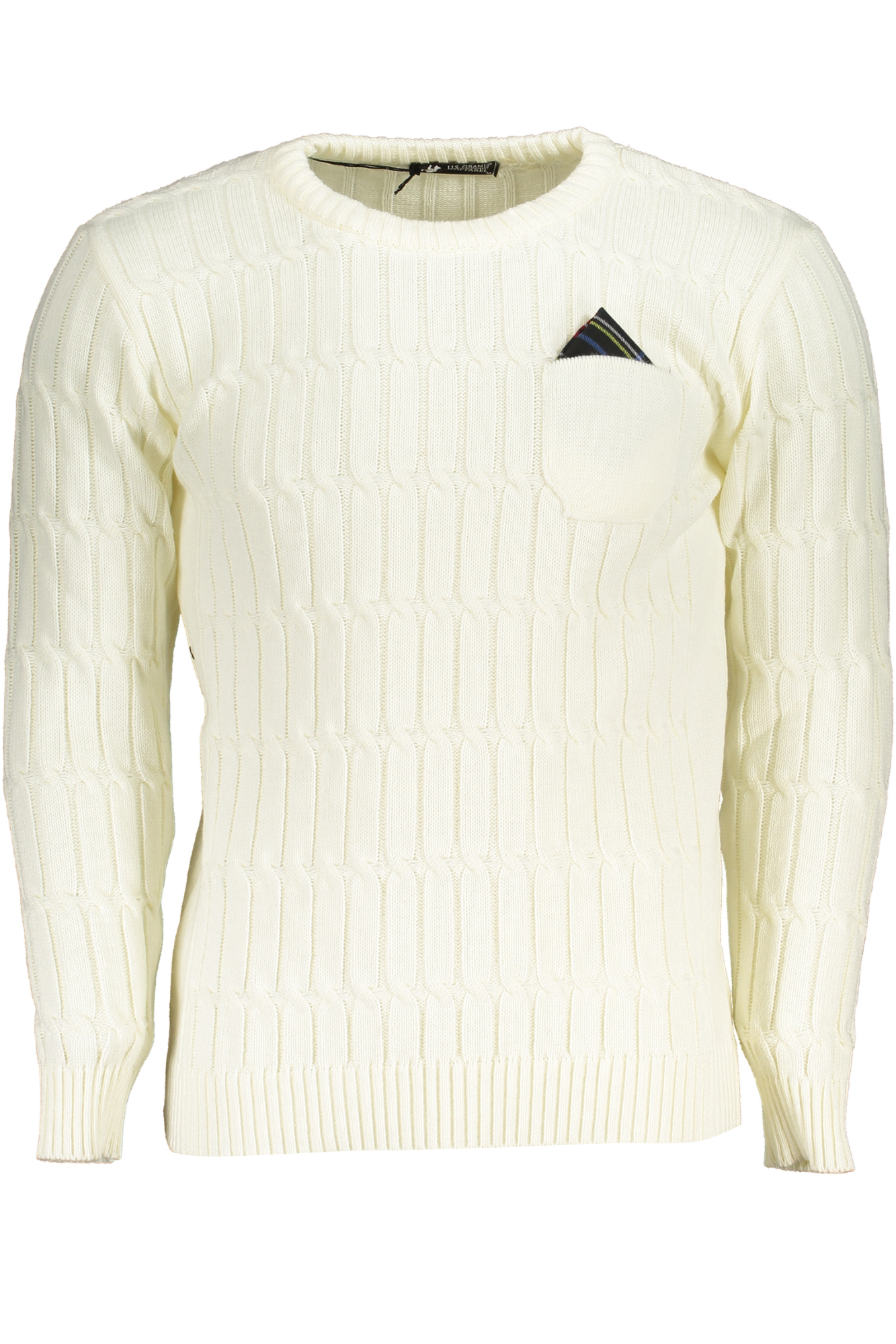 US GRAND POLO MEN'S WHITE SWEATER