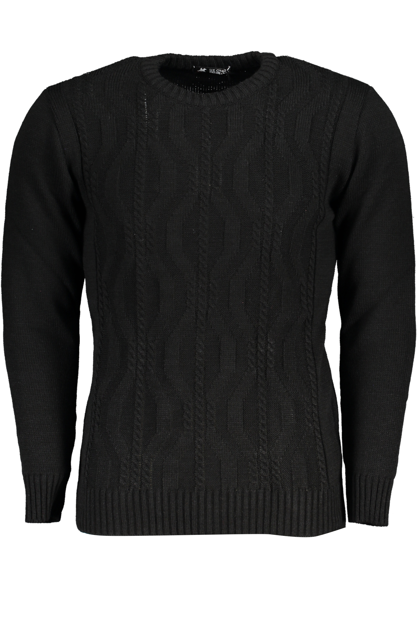 US GRAND POLO MEN'S BLACK SWEATER