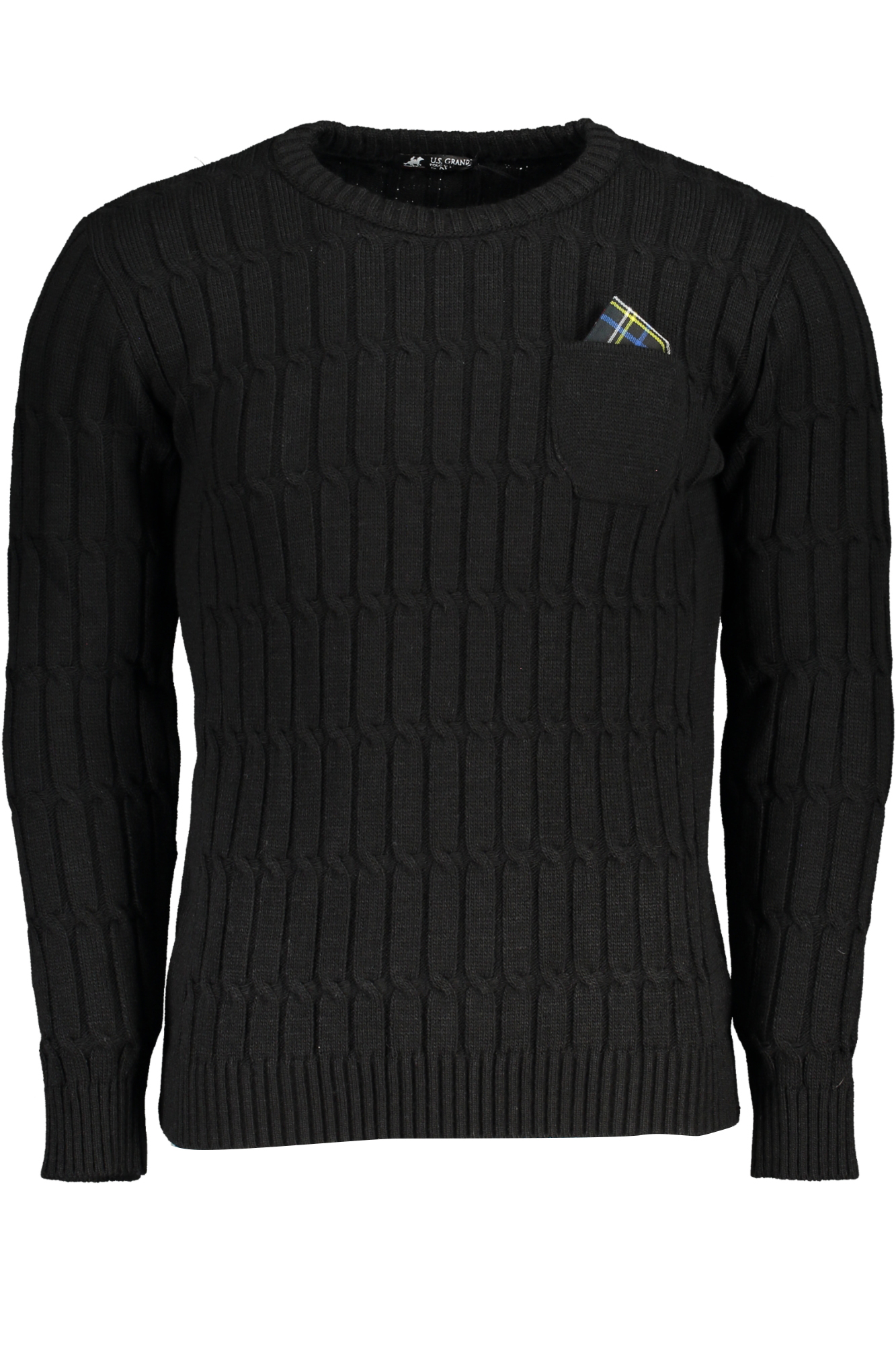US GRAND POLO MEN'S BLACK SWEATER