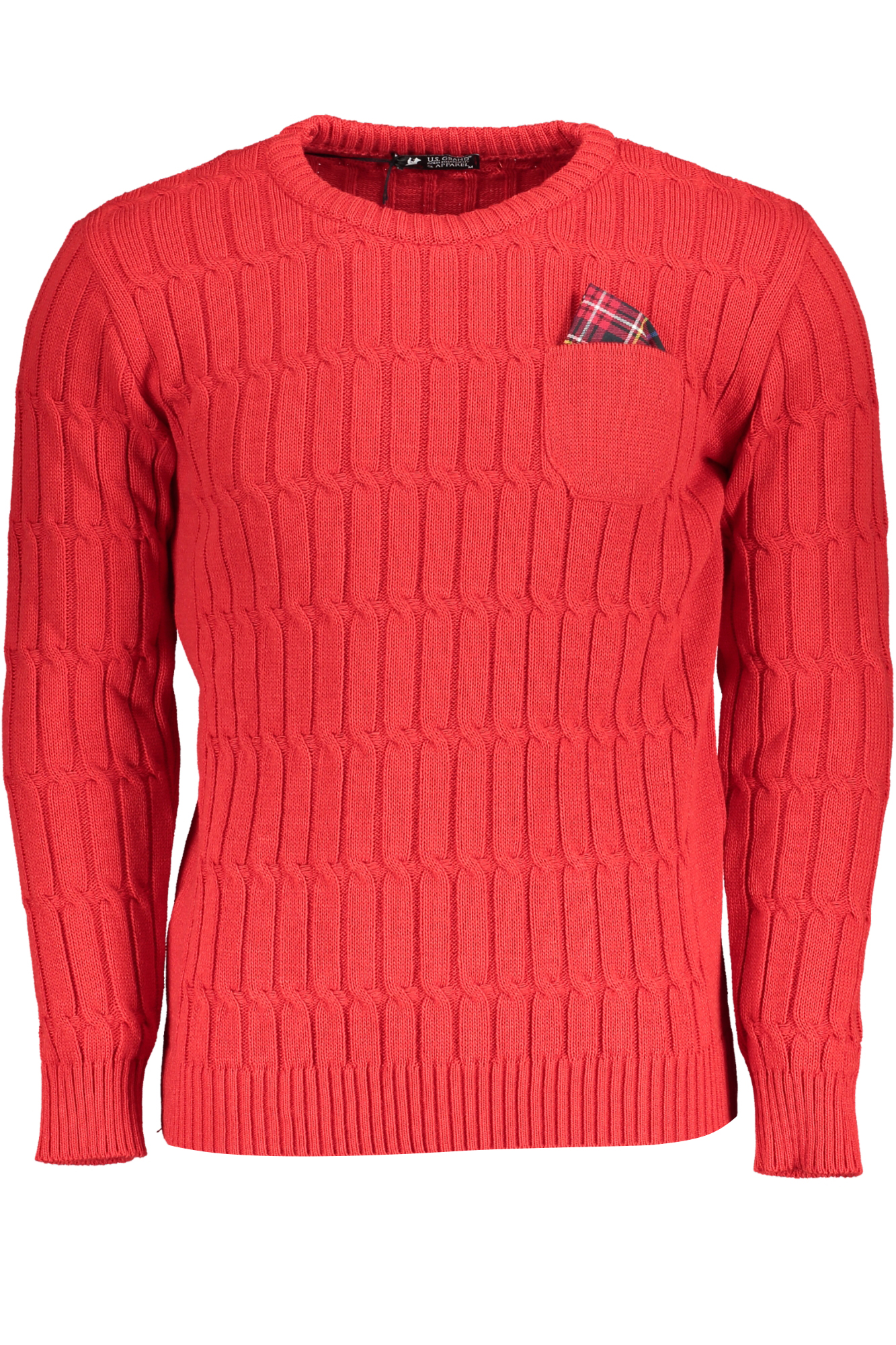 US GRAND POLO MEN'S RED SWEATER