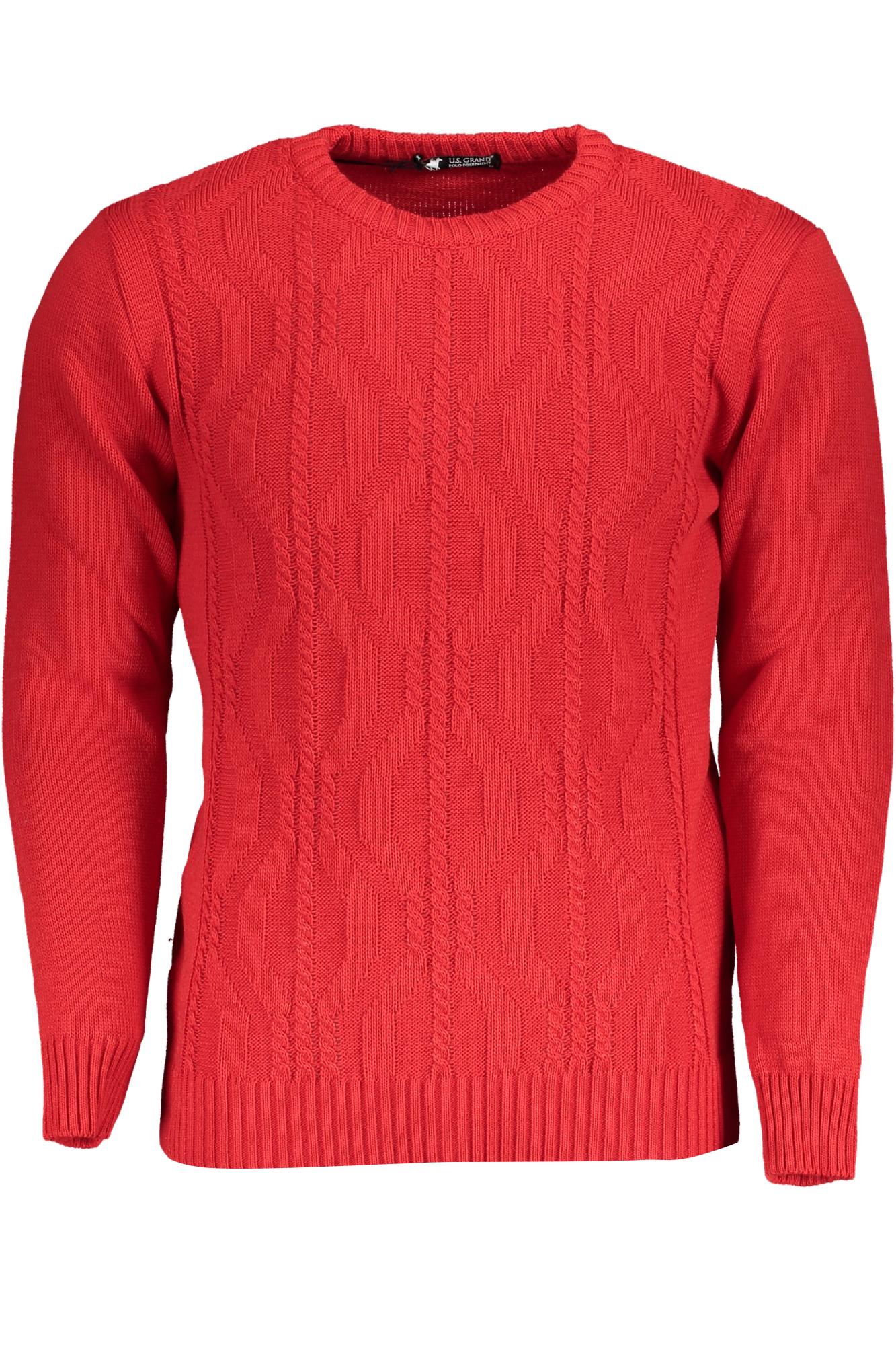 US GRAND POLO MEN'S RED SWEATER