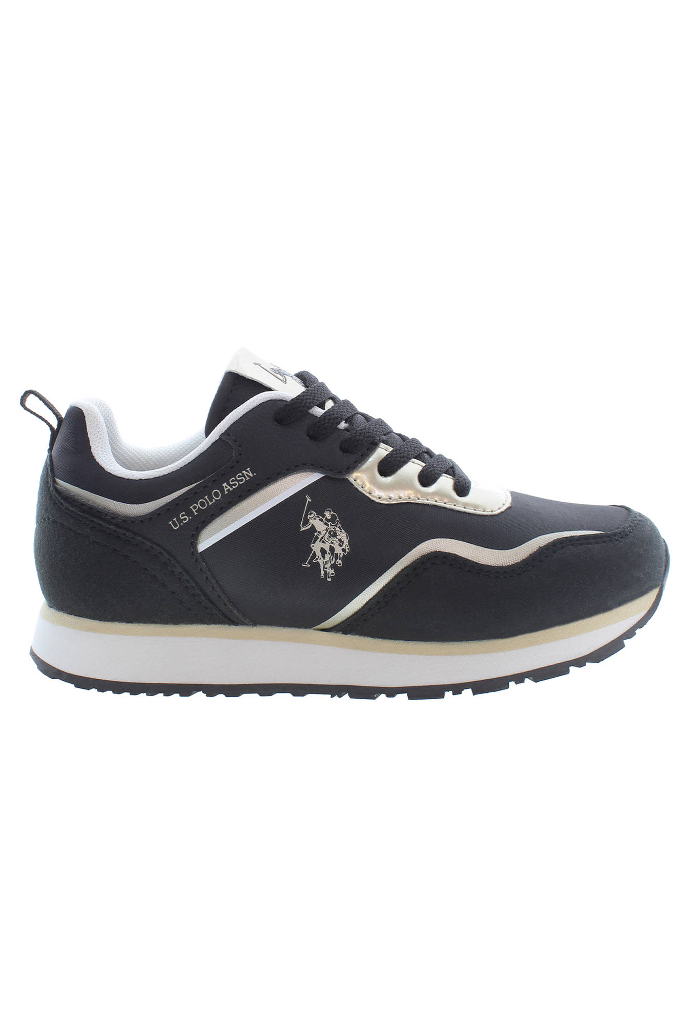 US POLO BEST PRICE BLACK KIDS SPORT SHOES