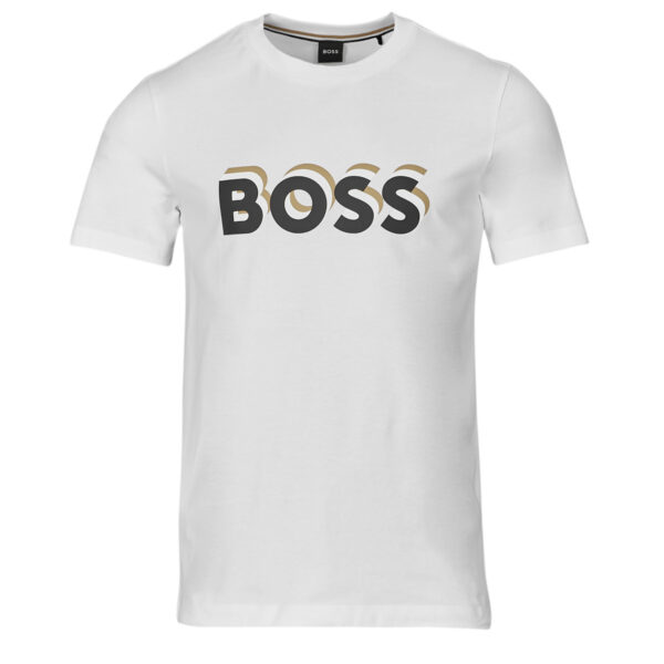 Hugo Boss Tiburt Μπλούζα Κοντομάνικη Λευκή - Image 5