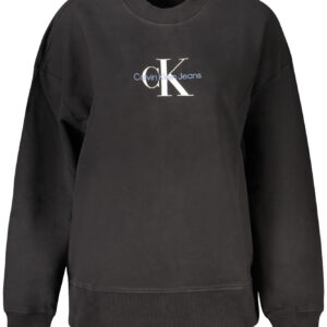 CALVIN KLEIN SWEATSHIRT WITHOUT ZIP WOMEN BLACK CALVIN KLEIN