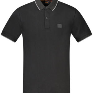 HUGO BOSS POLO SHORT SLEEVE MEN BLACK BOSS