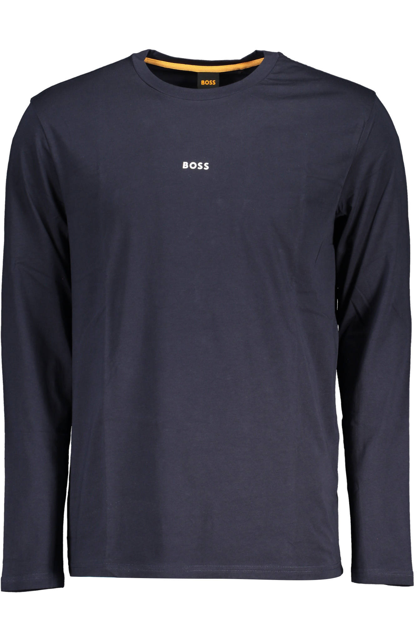 HUGO BOSS MEN'S LONG SLEEVED T-SHIRT BLUE BOSS