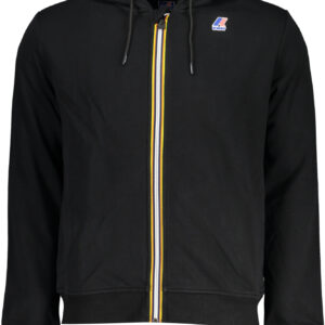 K-WAY MEN'S BLACK ZIP SWEATSHIRT