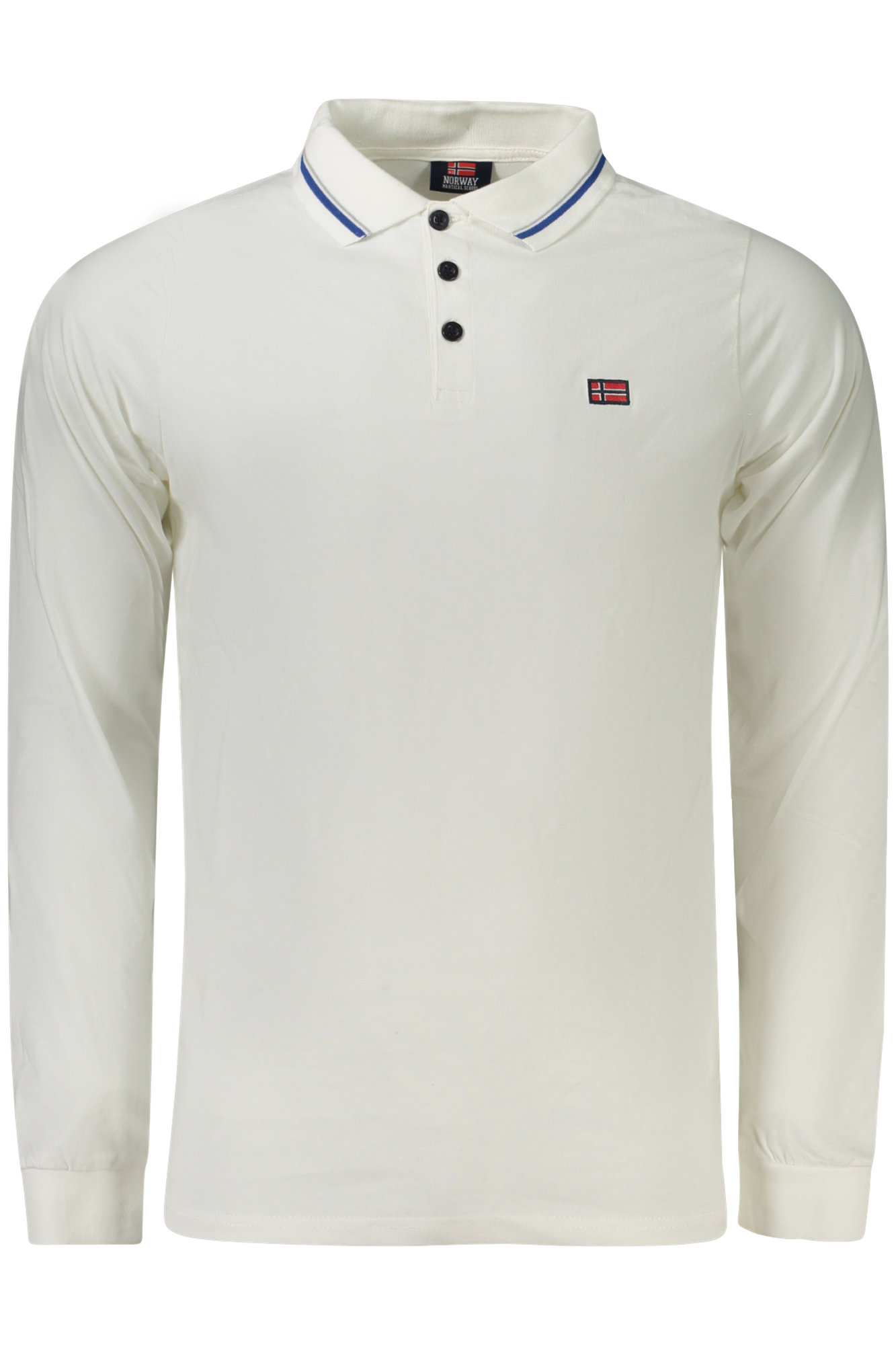 NORWAY 1963 LONG SLEEVE POLO MEN WHITE NORWAY 1963