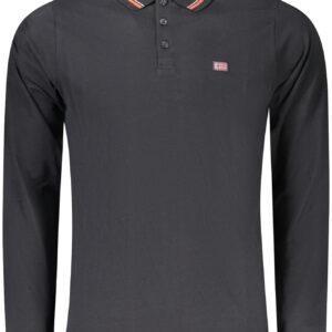 NORWAY 1963 MEN'S LONG SLEEVE POLO BLACK NORWAY 1963