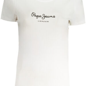 PEPE JEANS WOMEN'S SHORT SLEEVE T-SHIRT WHITE PEPE JEANS