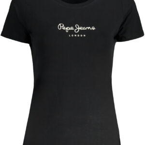 PEPE JEANS WOMEN'S SHORT SLEEVE T-SHIRT BLACK