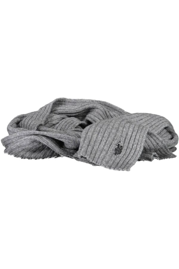 US POLO ASSN. GRAY MEN'S SCARF