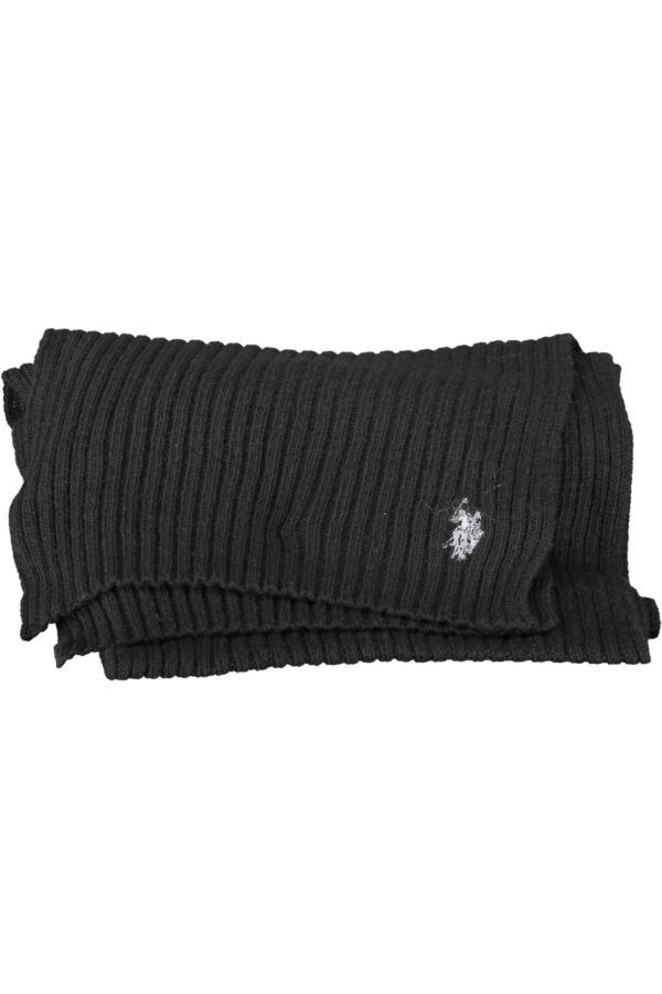 US POLO ASSN. BLACK MEN'S SCARF - Image 2