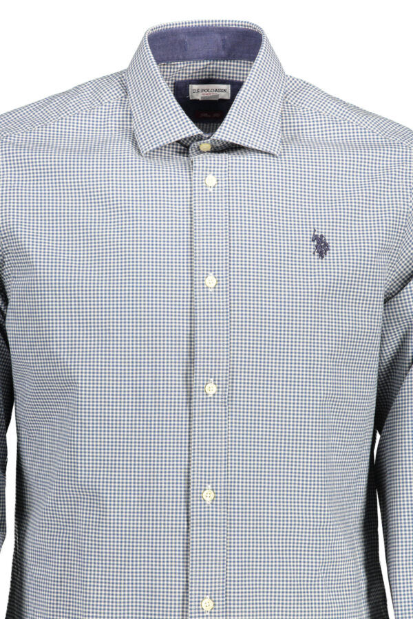 US POLO SHIRT LONG SLEEVE MAN LIGHT BLUE - Image 3