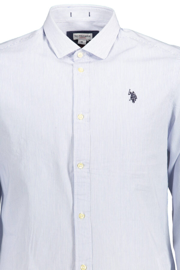 US POLO SHIRT LONG SLEEVE MAN LIGHT BLUE - Image 3