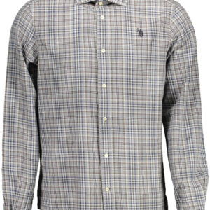 US POLO SHIRT LONG SLEEVE MAN GRAY